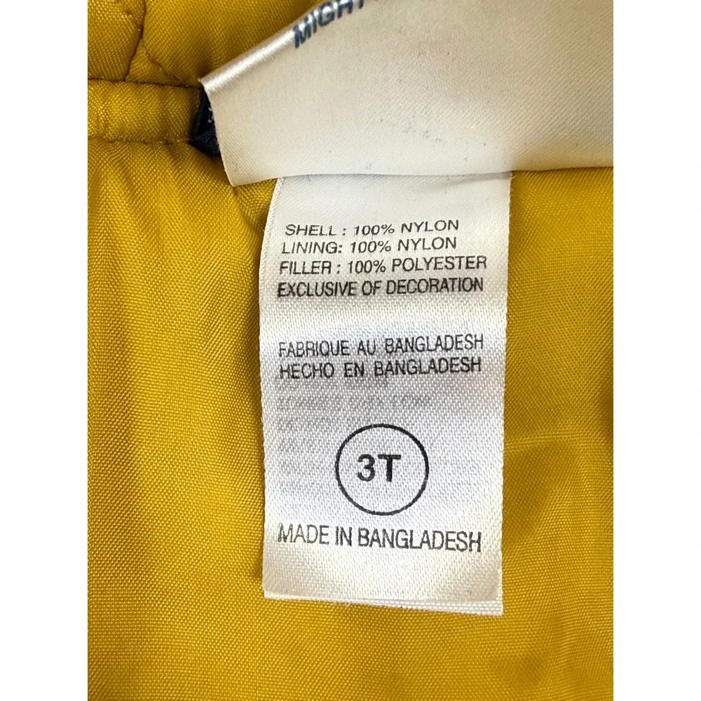 NFL Touchdown Club Los Angeles Rams Kids Vintage Puffer Jacket‎ Blue Yellow 3T